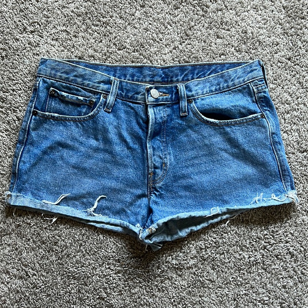 BDG Tomgirl Mid-Rise Denim Shorts